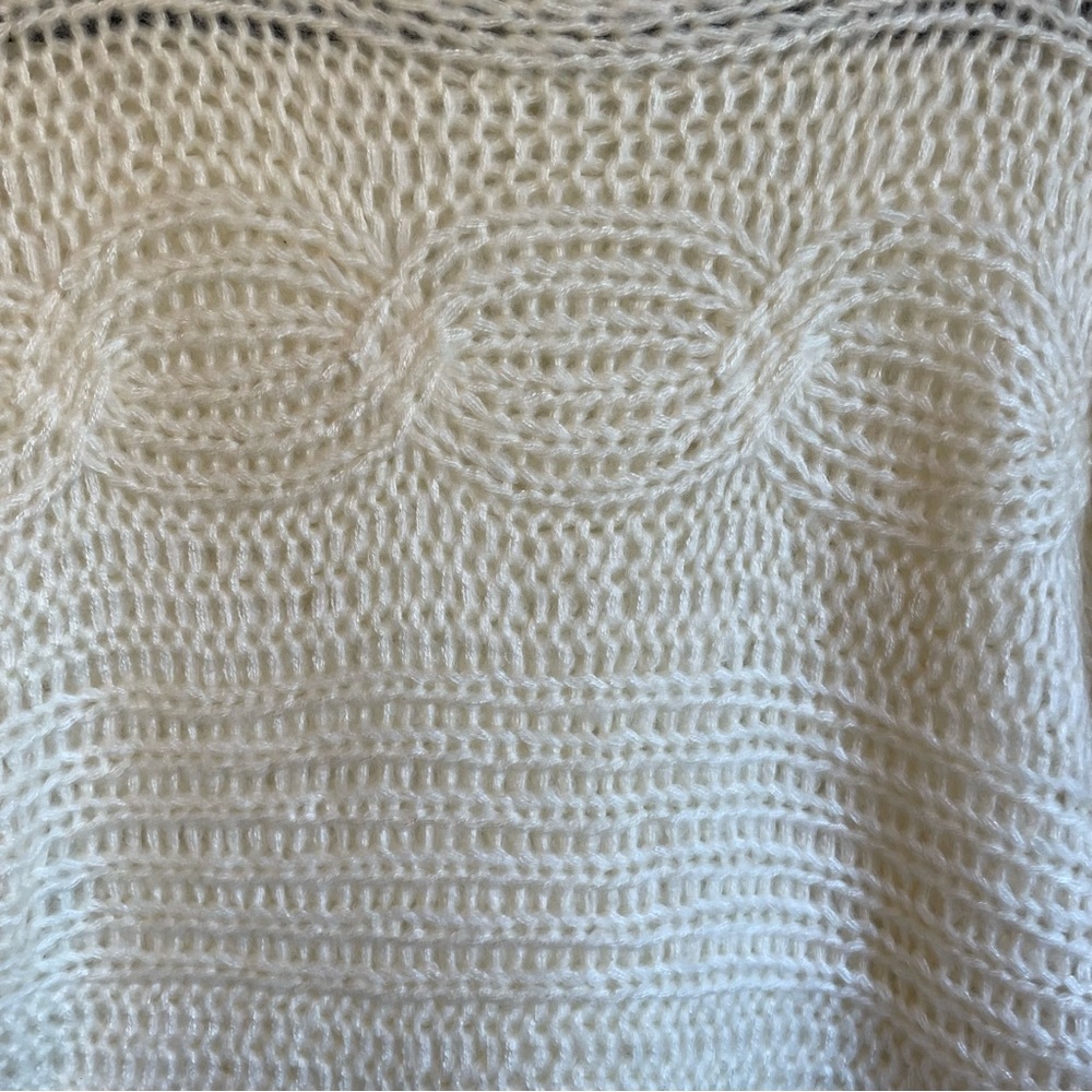 Lumiere Open Knit Boxy Sweater Size Small Oversized NWT - Picture 5 of 10